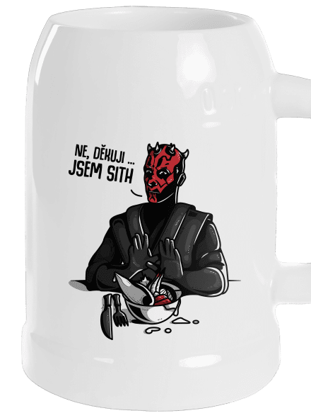 Jsem sith půllitr White