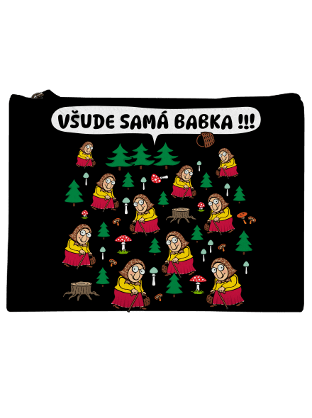 Všude samá babka taštička Black