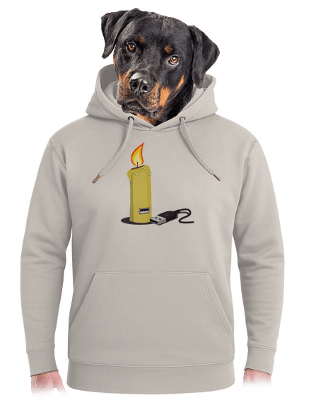 USB svíčka unisex mikina premium Pastel Macchiato