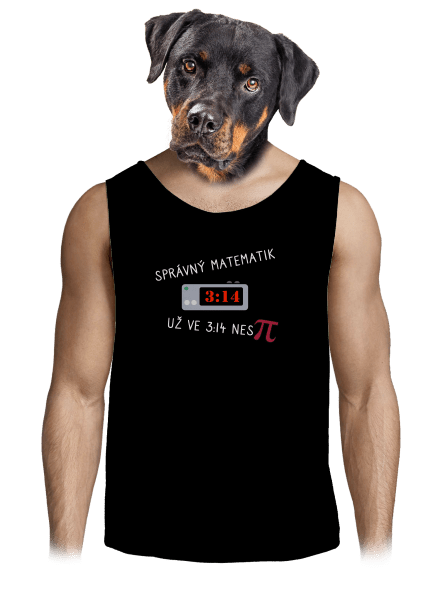 Matematik nespí pánské tílko Black