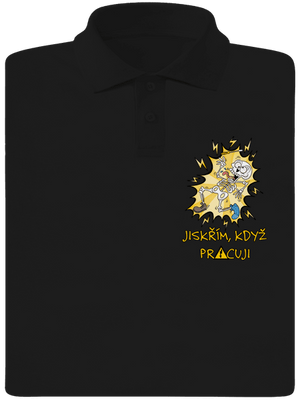 Jiskřím pánská polokošile Black