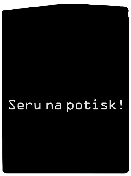 Seru na potisk dámská mikina na zip Black