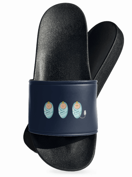 AI baby pantofle Navy