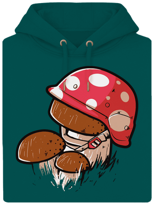 Hřib unisex mikina premium Emerald Green