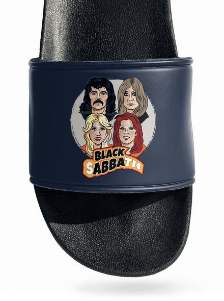 Black Abba pantofle Navy
