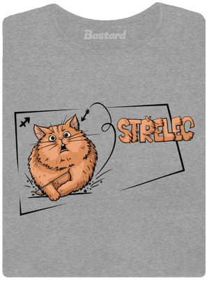 Kočičí horoskop: Střelec dámské tričko Dark Gray Melange