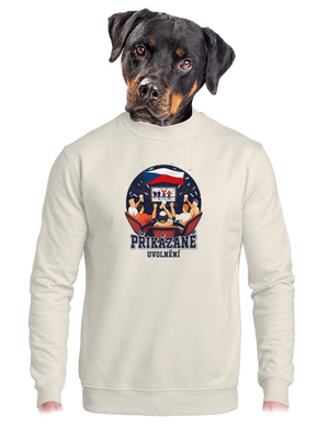 unisex mikina bez kapuce