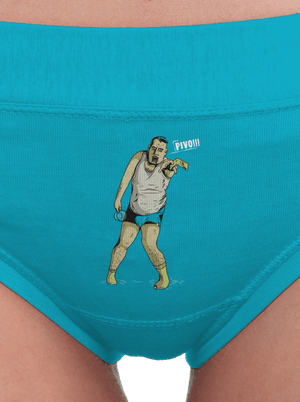 Beer zombie dámské kalhotky Turquoise