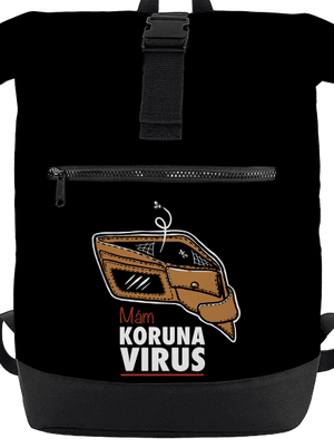 Korunavirus v peněžence batoh Black