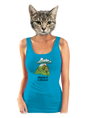 Přivedu tě k vrcholu dámské tílko klasické Blue Atol