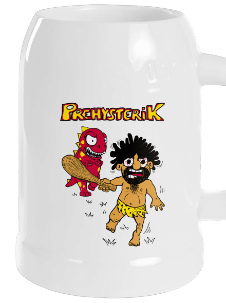 Prehysterik půllitr White