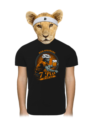 Spotřeba 7 na 100 dětské sportovní tričko Black