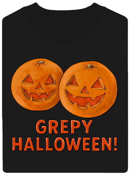 Grepy Halloween unisex mikina bez kapuce Black