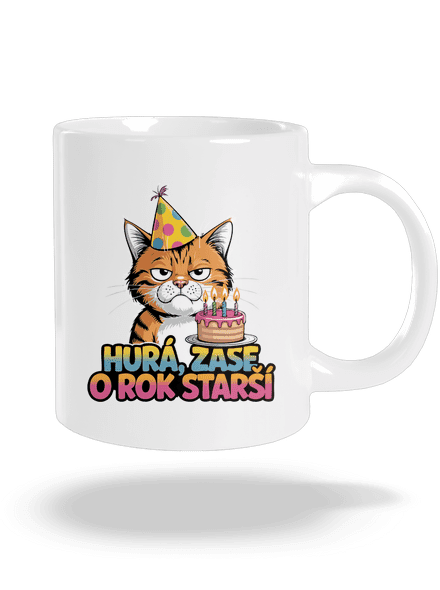 O rok starší velký hrnek White