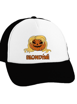 Blondýně kšiltovka truckerka Black cap
