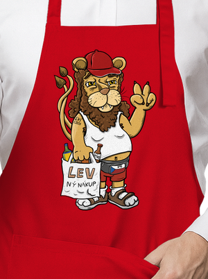 Lvíček zástěra Red