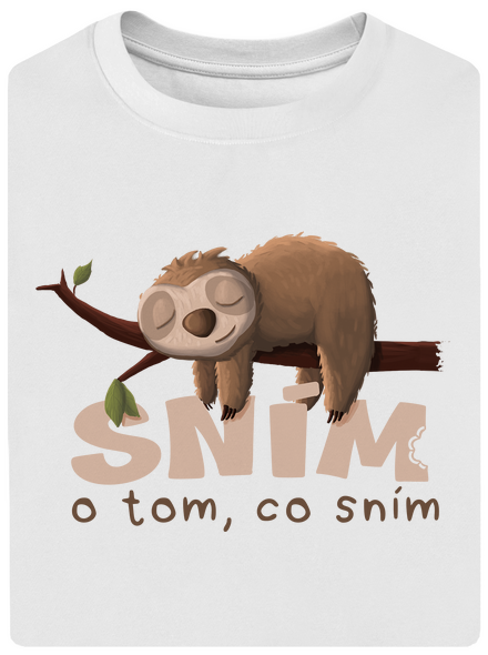 Sním o tom, co sním unisex tričko oversized White