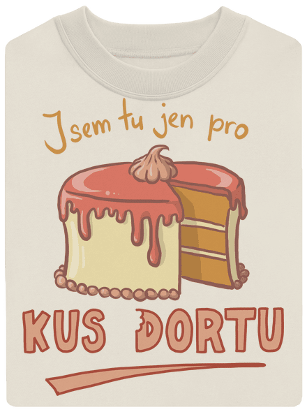 Pro kus dortu unisex mikina bez kapuce Off White