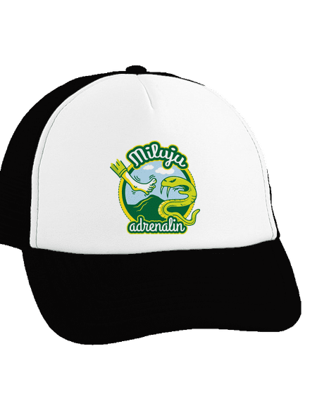 Miluju adrenalin kšiltovka truckerka Black cap