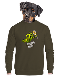 unisex mikina bez kapuce