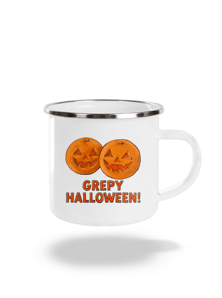 Grepy Halloween plecháček White