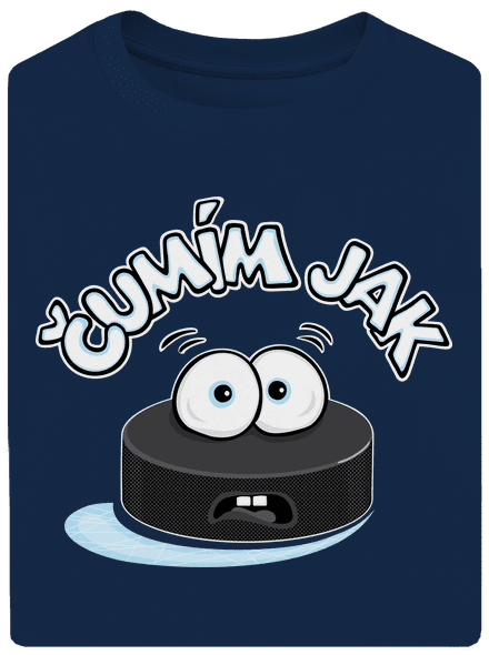 Čumím jak puk unisex tričko oversized Midnight Blue