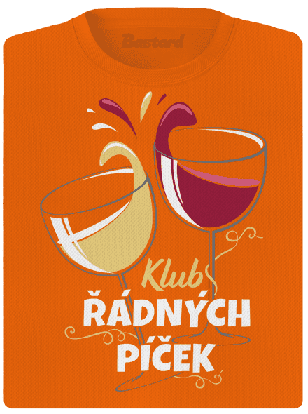 Klub řádných píček dámské sportovní tričko Neon Orange