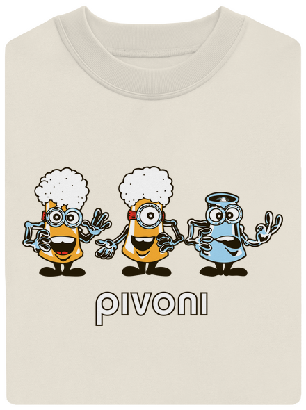 Pivoni unisex mikina bez kapuce Off White