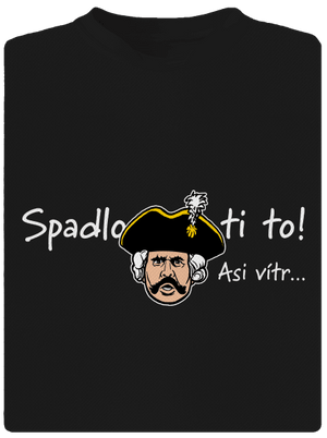 Spadlo ti to dětské sportovní tričko Black