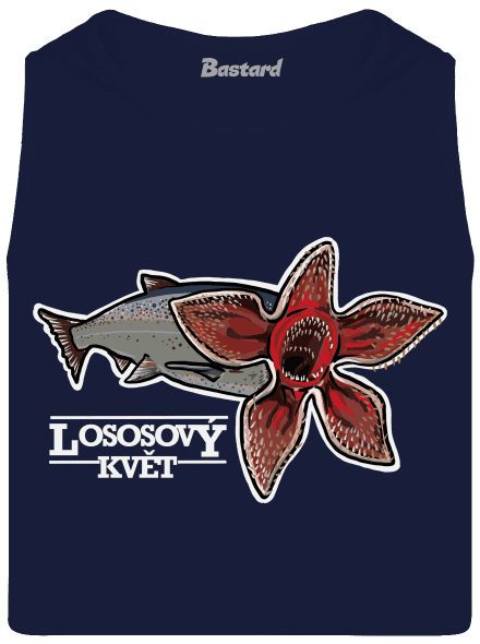 Lososový květ pánské tílko French Navy