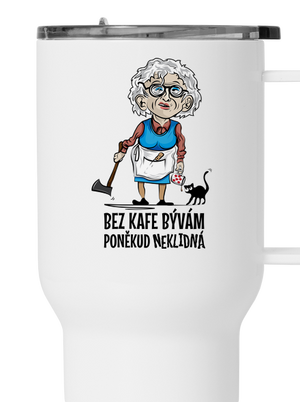 Neklidná bez kafe termohrnek White