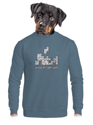 Tetris po padesátce  unisex mikina bez kapuce Nordic Blue