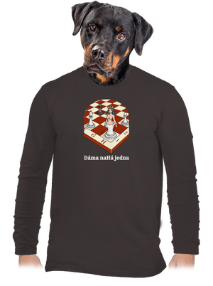 Dáma nahá jedna pánské dlouhý rukáv Bear Brown