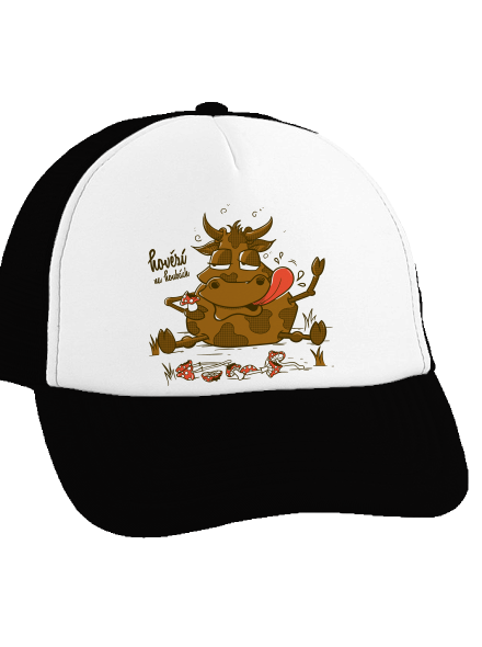 Hovězí na houbách kšiltovka truckerka Black cap