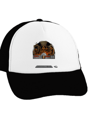 B17: Doom kšiltovka truckerka Black cap