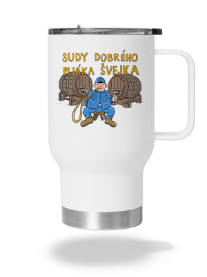 Sudy dobrého pijáka Švejka termohrnek White