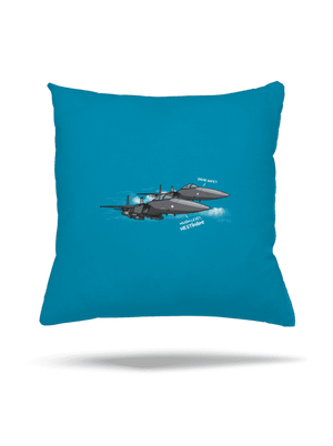 Stíhačka nestíhá polštář Blue Turquoise