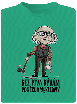 Neklidný bez piva pánské sportovní tričko Mint Mal