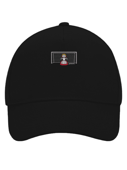 Gólmanka kšiltovka baseballka Black