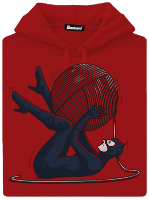 Catwoman dámská mikina klokanka Red Mal