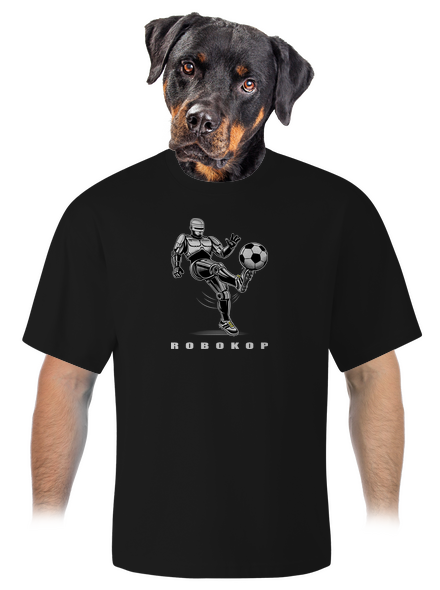 Robokop unisex tričko oversized Black