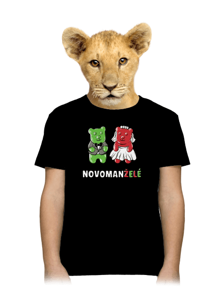 Novomanželé z želé dětské tričko Black