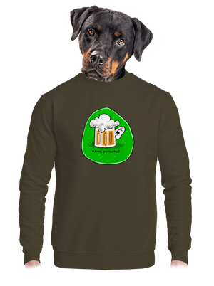 unisex mikina bez kapuce