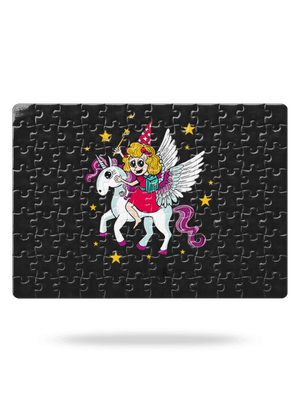 Holka ve škole puzzle White