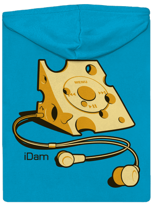 iDam dámská mikina na zip Blue Atol