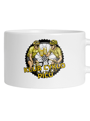 Klub cyklo píčů hrnek makronka White