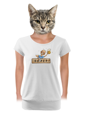 dámské tričko s lemem