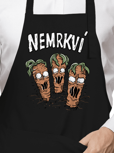 Nemrkví zástěra Black