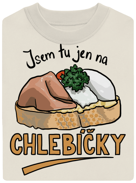 Na chlebíčky unisex mikina bez kapuce Off White