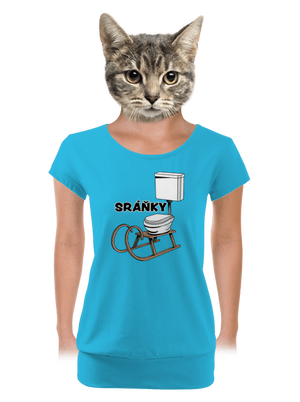 dámské tričko s lemem